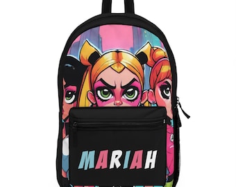 Personalized Superhero Backpack: Custom Girls Bookbag