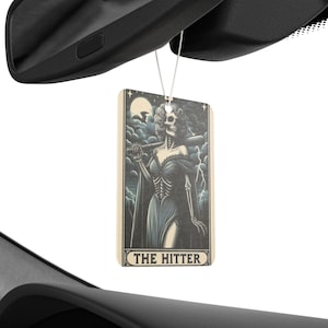 Halloween Car Air Freshener | Tarot Card Air Freshener | The Hitter Tarot Card Air Freshener | Spooky Air Freshener | Creepy Air Freshener