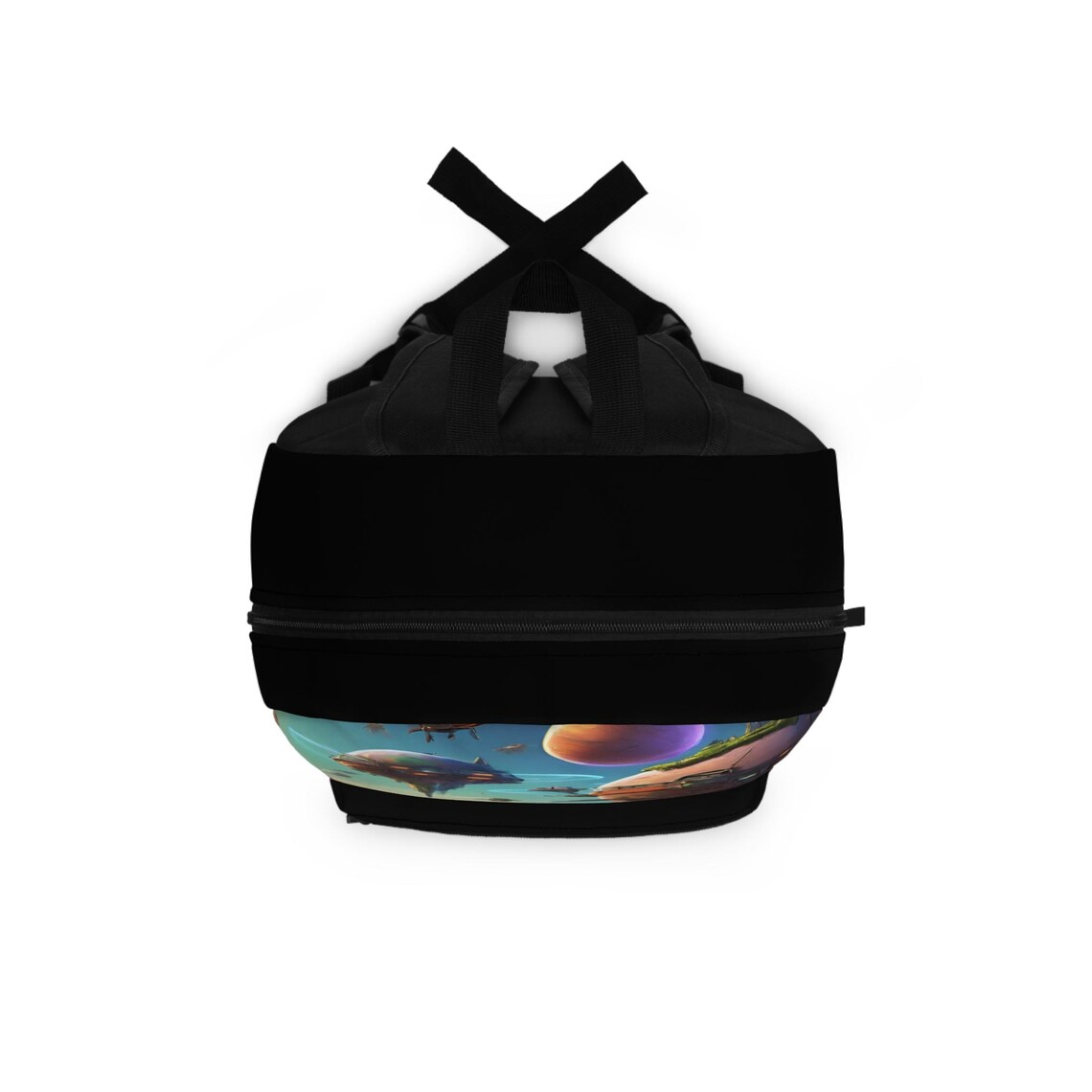 Pattern Print Cyborg Robot Premium Backpack