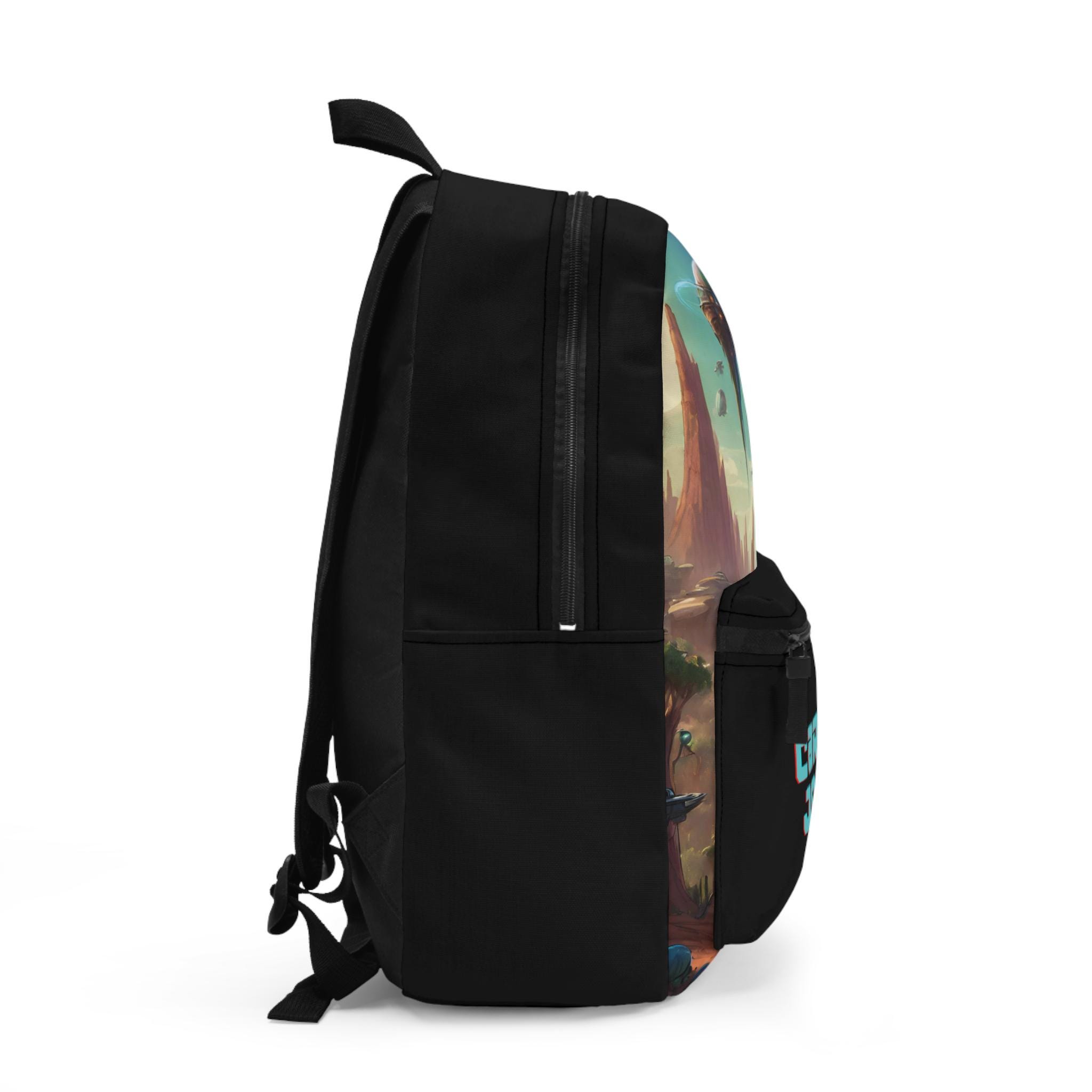 Pattern Print Cyborg Robot Premium Backpack main image 1