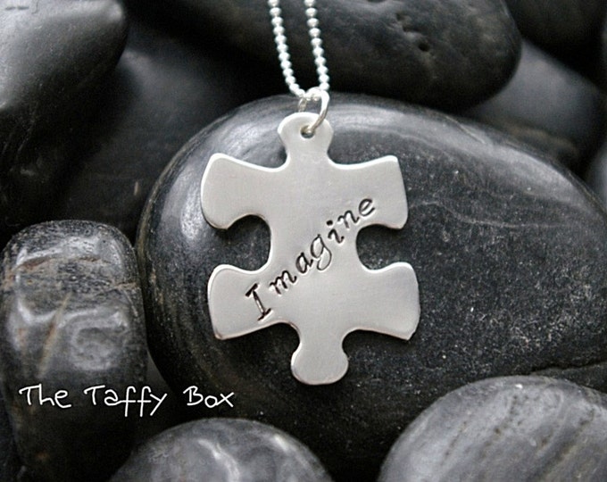 Autism Awareness Puzzle Piece Pendant Necklace - Sterling Silver ...