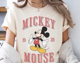 Retro Mickey Mouse Shirt, Vintage Mickey Shirt, Disney Vacation Shirt, Disneyland Mickey Shirt, Magic Kingdom Shirt, Classic Mickey Tee