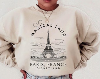 Paris Disneyland Mickey Ears Shirt, Magical Land Sweatshirt, Eiffel Tower Family Shirt, Disney Paris Trip Shirt, Disneyland Paris Era Tour