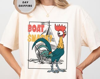 Boat Snack Hei Hei Shirt, Disney Snacks Shirts, I'm Here For The Snacks shirt, Disney Moana Shirt, Moana Chicken Shirt, Hei Hei Sweatshirt,