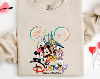 Disney Family Vacation 2024 Sweatshirt, Disney Trip Sweater, Matching Disney Sweatshirt, Family Disneyworld Shirt, Family Disney Hoodie