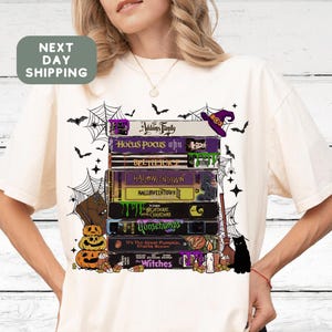 Retro Spooky Movie VHS Stack Halloween Tee for Horror Lovers Fall Movie Night Shirt Unisex Scary Graphic Tee Costume Outfit