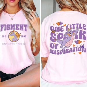 Comfort Colors One Little Spark Shirt, Figment Shirt, Purple Dragon Shirt, Figment Epcot Shirt, Disney World Shirt, Disney Figment Shirt