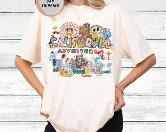 California Adventure Shirt, The Hollywood Tower Hotel, Monter and Princess Amusement Park, Vacay Mode Shirt, Family Vacation Tee Family Trip