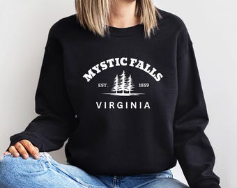 Mystic Falls Sweatshirt, Fall Sweatshirt, Vampire Diares, Virginia Crewneck, Mystic Falls Shirt, Trendy Sweatshirt, Mother's Day Gift