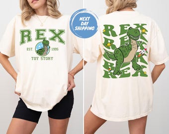 Disney Toy Story Rex Shirt, Disneyland Rex Dinosaur Shirt, Disneyworld Matching Shirt, Disney trip tee, Disney vacation tee, Disney Dragon