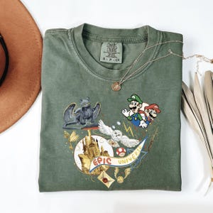 Super Mario Epic Universe Shirt, Mario Luigi Princess Peach Epic Universe Family Matching, It&#39;s Epic Trip 2025 Epic Group Shirt