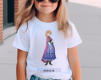 Disney Princess Character Shirt, Disneyland Birthday Girl Tee, WDW Princess Trip Shirt, Cinderella Belle Rapunzel Snow White Gift