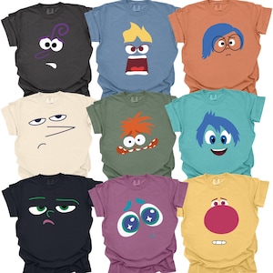 Inside Out Characters Shirts, Inside Out 2 Shirt, Inside Out Group Matching, Disneyland Trip Shirt, Inside Out Family Party Shirt