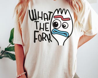 What The Fork Portrait Shirt, Toy Story Forky Shirt, Pixar Toy Story Tee, Toy Story Character T-Shirt, WDW Magic Kingdom Disney Family Trip