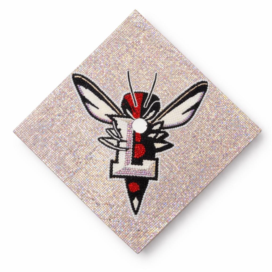 Cal Poly Rhinestone Grad Topper Custom Rhinestone Graduation Cap Topper β’ School Logo Bling - Etsy