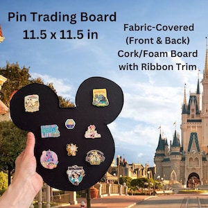 Mickey Pin Board, Mickey Pin Trading Board, Disney Pin Board, Mickey Cork Board, Mickey Fabric Board, Disney Pin Trading, Pin Display