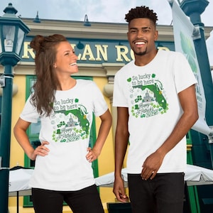 Disney St. Patrick's Day-shirt, Magic Kingdom, kaart Florida, St. Patrick's Day-shirt, Shamrock-shirt, St. Paddy's-shirt