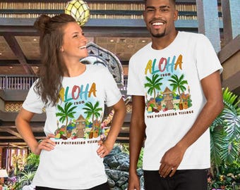 Camiseta polinesia de Disney, camiseta de pueblo polinesio, villas polinesias, Disney polinesia, camiseta polinesia, camiseta de Disney para adultos, bungalow