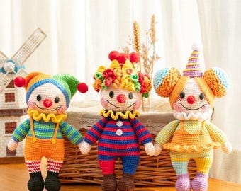 Haakpatroon amigurumi-clown: Engelse pdf (directe download)