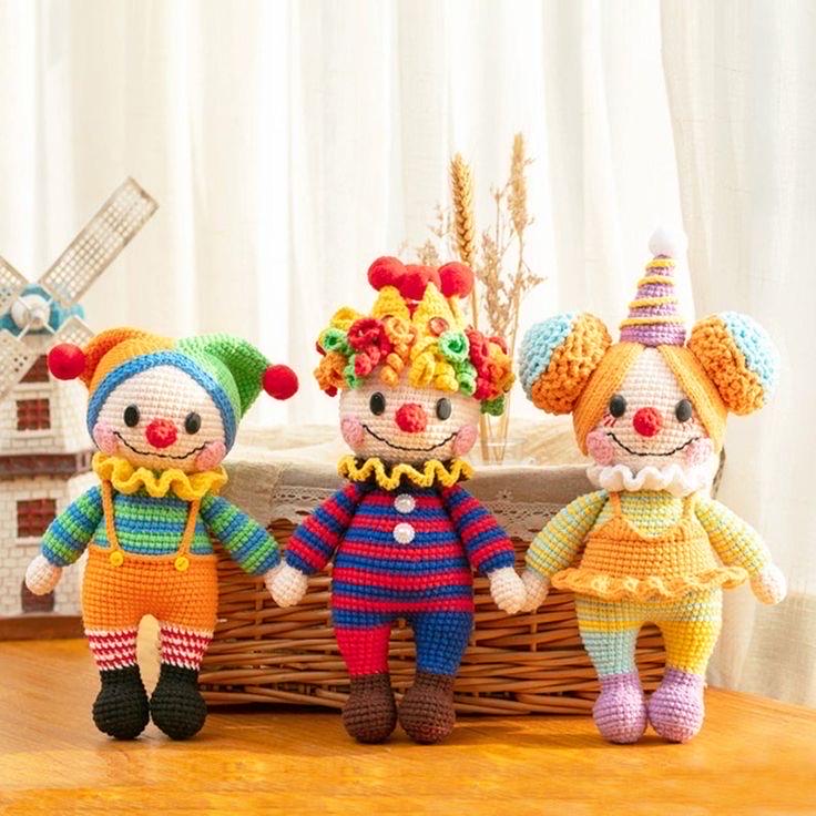 Amigurumi Clown Doll Crochet Pattern