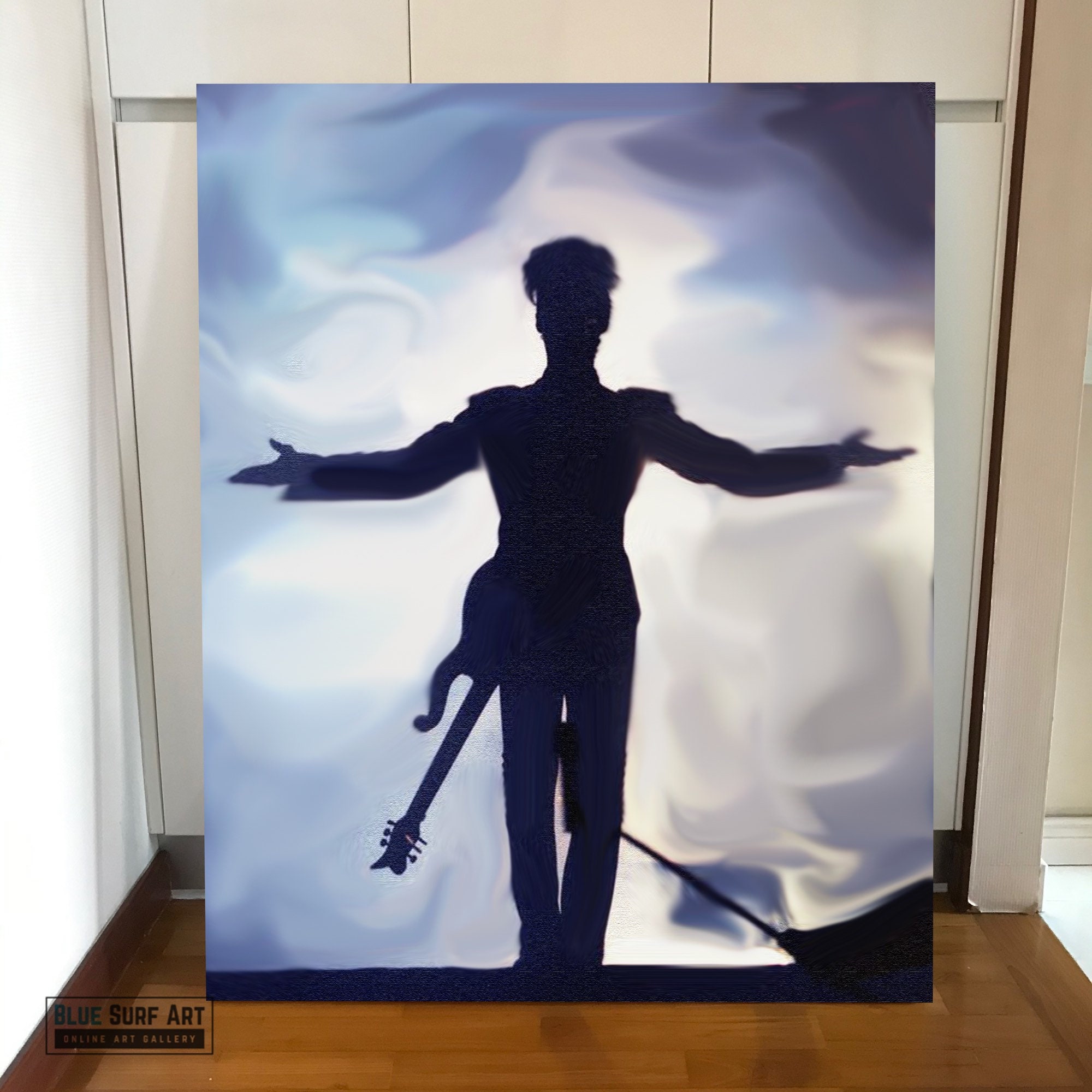 Prince Wall Art Prince on Stage Canvas Art Purple Rain Wall Etsy