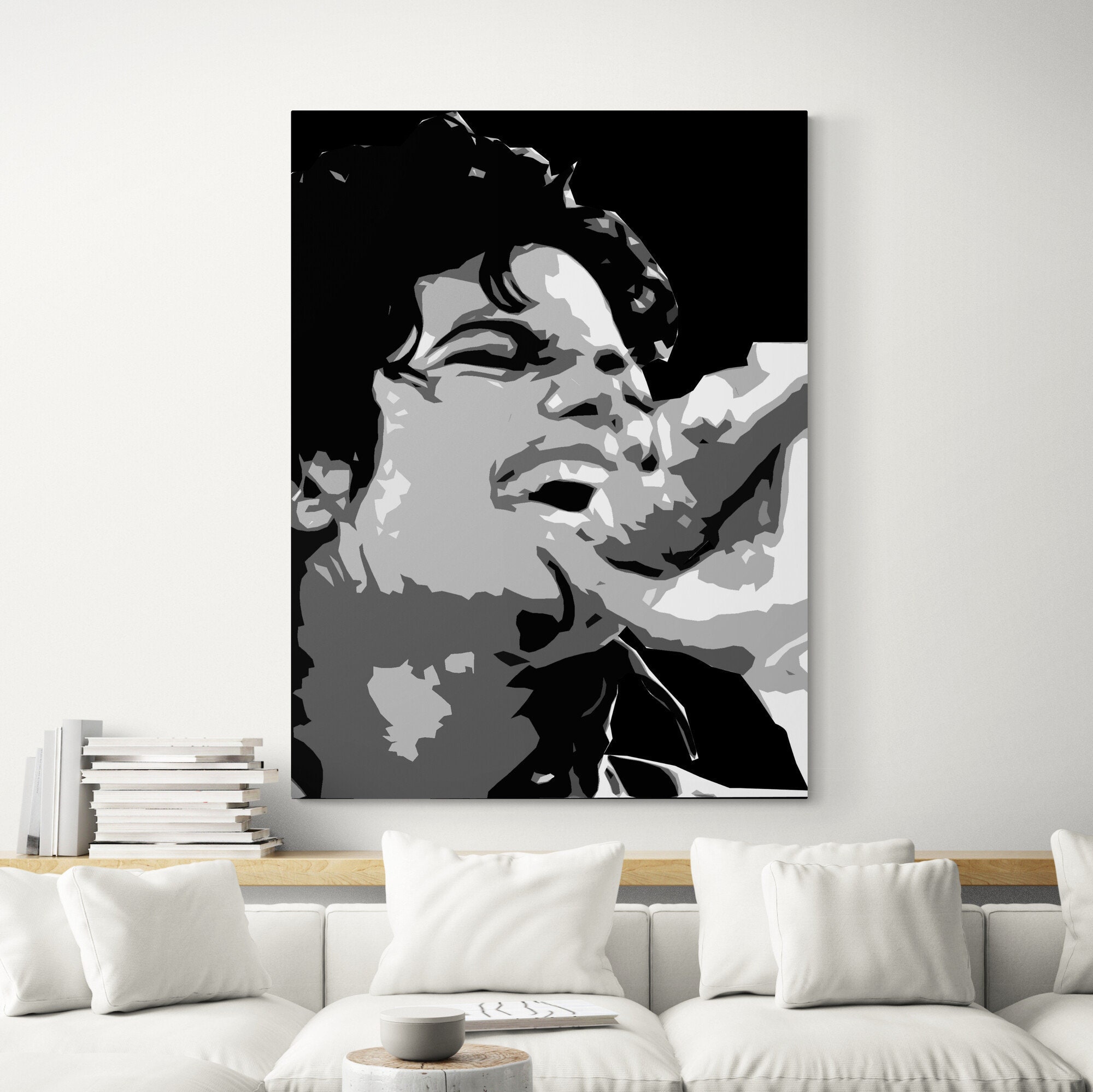 Michael Jackson Canvas Art Michael Jackson en el escenario Etsy