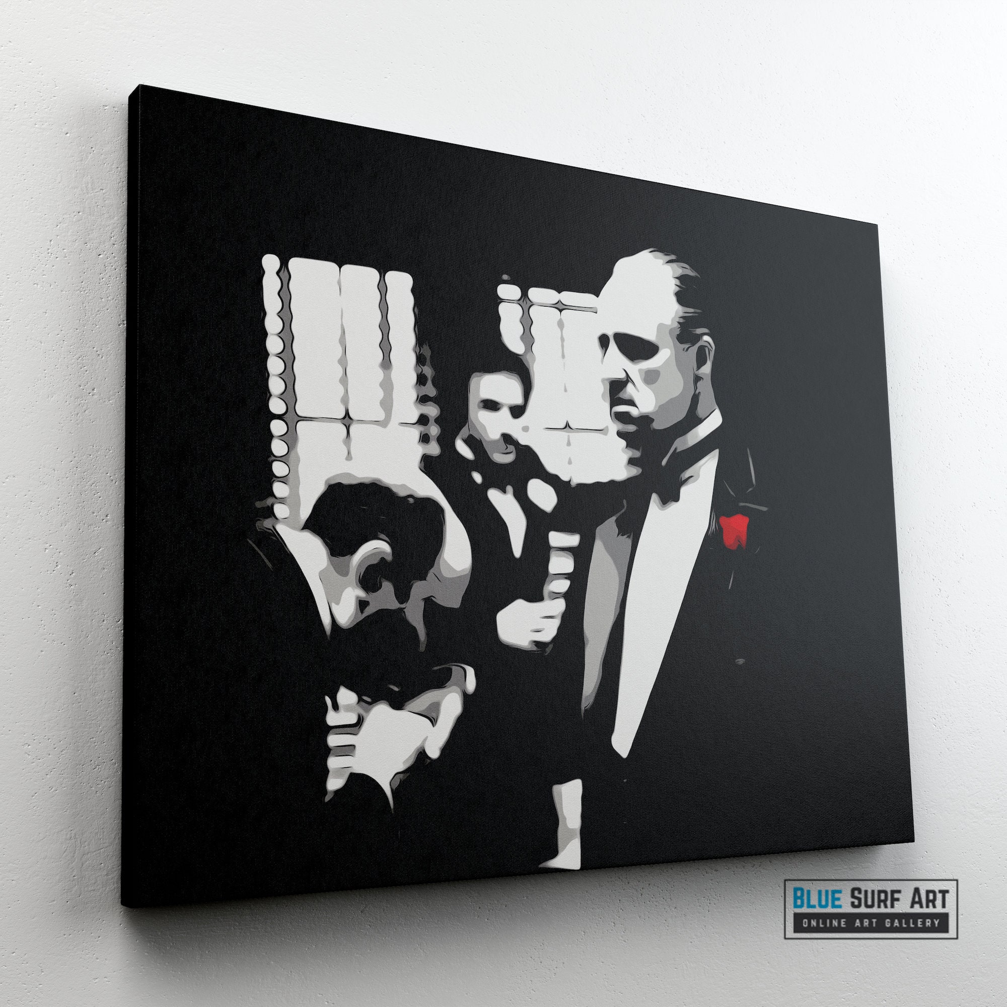 Godfather Wall Art Gangster Movie Canvas Art Painting. Etsy