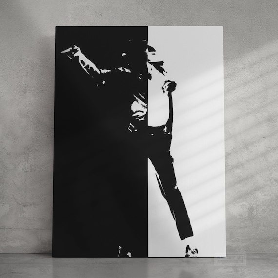 Pop Art Black And White Michael Jackson