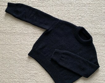 Pull luxueux tricoté à la main sur mesure, mélange d'alpaga
