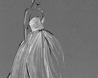 Wedding Dress Illustration