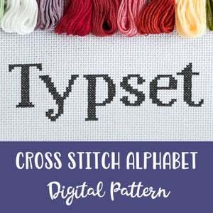 Cross Stitch alphabet pattern, Alphabet letters for counted cross stitch design