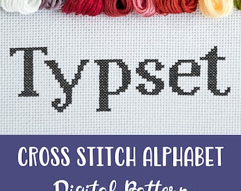 小文字のクロスステッチ カウントパターン ABC アルファベット刺繍