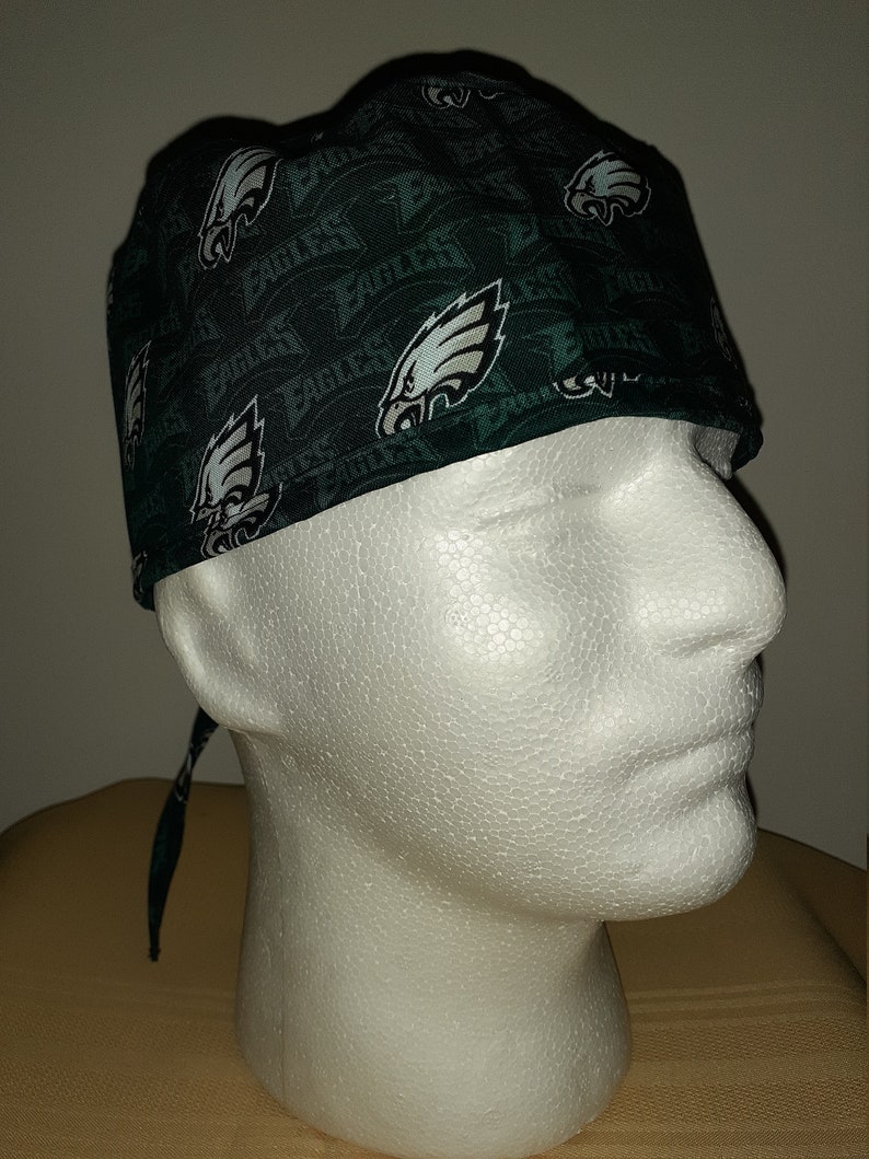 Philadelphia Eagles Medical Scrub Tie Hat Etsy