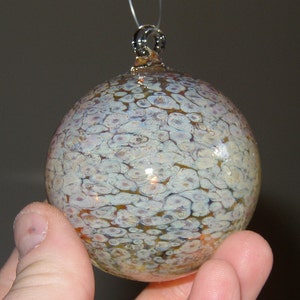 Small Butterscotch Glass Ornament Hand Blown by Jenn Goodale image 3