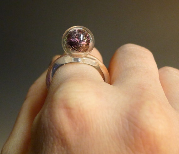 Blown glass wedding rings deals