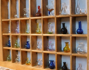 MINIATURE Glass Bottles Hand Blown and Sculpted by Jenn Goodale