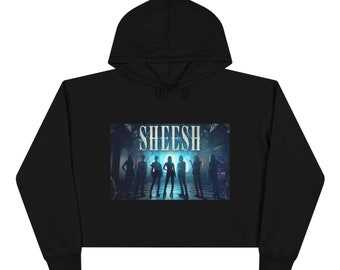 Sudadera corta con capucha SHEESH de Babymonster