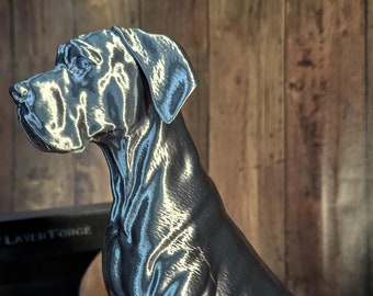 Figura de gran danés impresa en 3D: decoración conmemorativa para perros, adorno