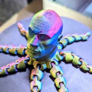 Rocktopus Flexi Fidget Toy: Dwayne Johnson Octopus Desk Decor