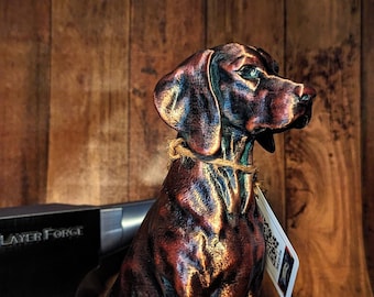 Estatueta de Vizsla Húngaro impressa em 3D: Ornamento Memorial para Cães