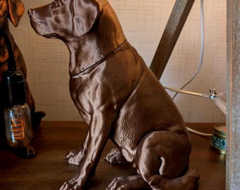 Labrador Figurine Urn -  3D Printed Memorial Ashes Keepsake & Pet Remembrance