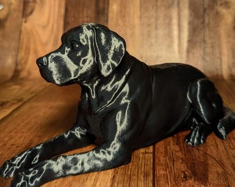 Estatueta de Labrador impressa em 3D: Ornamento memorial para cães