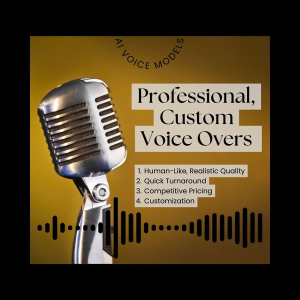 Fast, Premium English Voice Overs - Custom Made