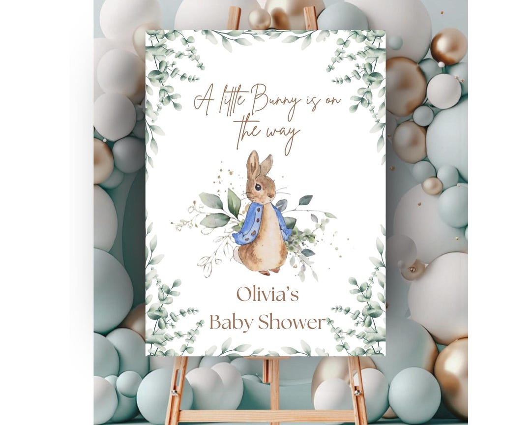 Peter Rabbit Themed Welcome Sign - Etsy