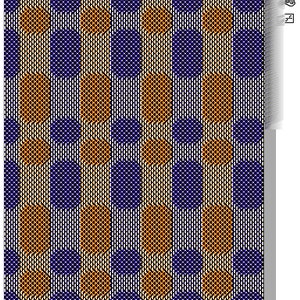 Ovals and Circles Ovals Towel Patterns 2 Weaving Patterns 8 shaft 24 EPI pattern Weaving Draft Weaving Information Format WIF image 4