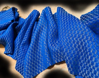 Royal Blue Scarf -  8 shaft - 24 EPI pattern Weaving Draft - Weaving Information Format (WIF)