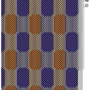 Ovals and Circles Ovals Towel Patterns 2 Weaving Patterns 8 shaft 24 EPI pattern Weaving Draft Weaving Information Format WIF image 5