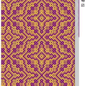 Modified Bethlehem Star Weaving Pattern 8 shaft 24 EPI pattern Weaving Draft Weaving Information Format WIF image 4