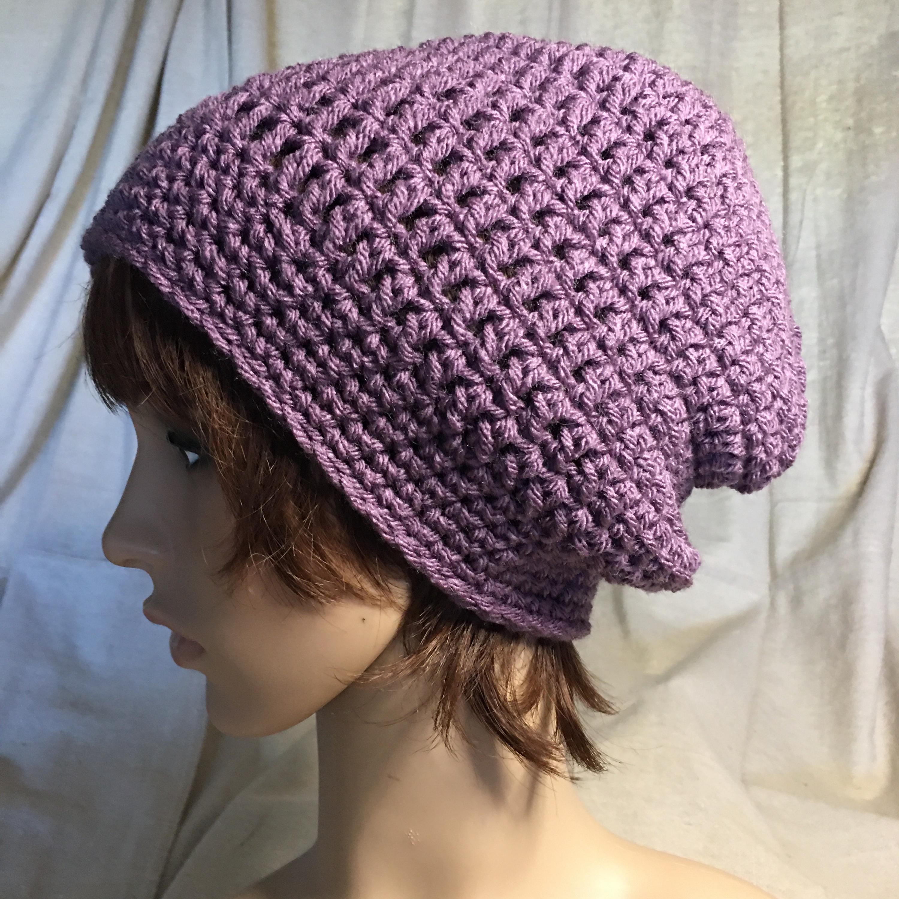 Lavender Slouchy Beanie - Etsy display picture 3