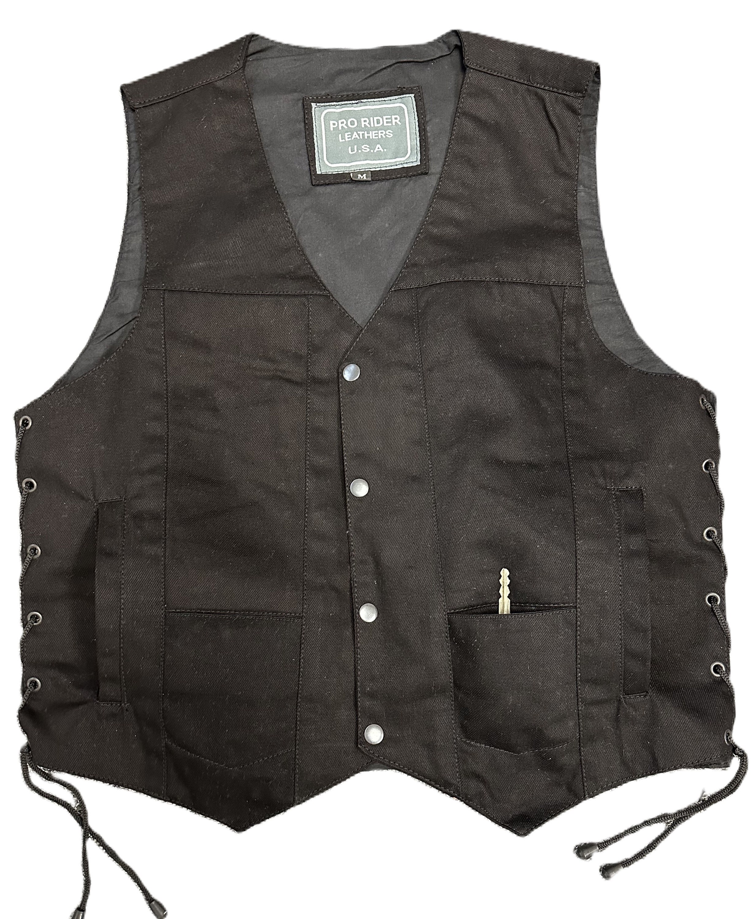 Kevlar Vest MLM3519 Men's Gambler Crazy Horse Brown Vintage